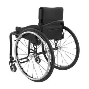 Rehasense | Icon 60 Active Wheelchair | Personalised Comfort and Sporty Experience Black Back Left