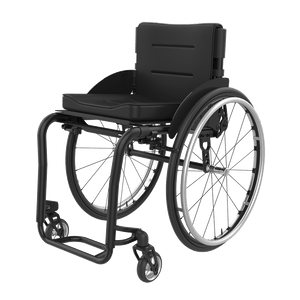 Rehasense | Icon 60 Active Wheelchair | Personalised Comfort and Sporty Experience Black Front Left
