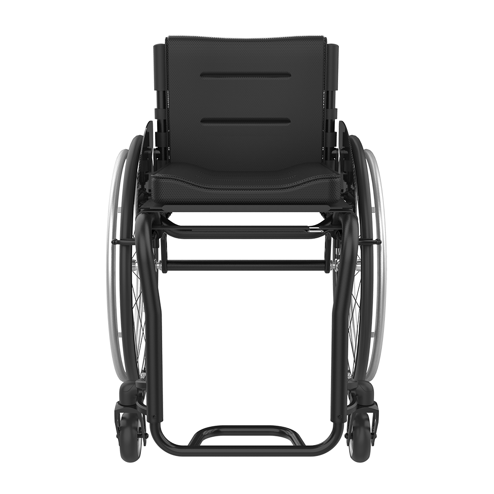 Rehasense | Icon 60 Active Wheelchair | Personalised Comfort and Sporty Experience Black Front