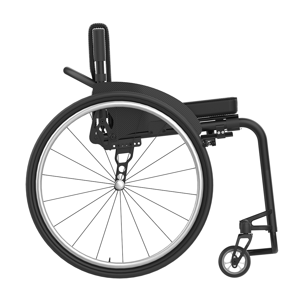 Rehasense | Icon 60 Active Wheelchair | Personalised Comfort and Sporty Experience Black Right Side