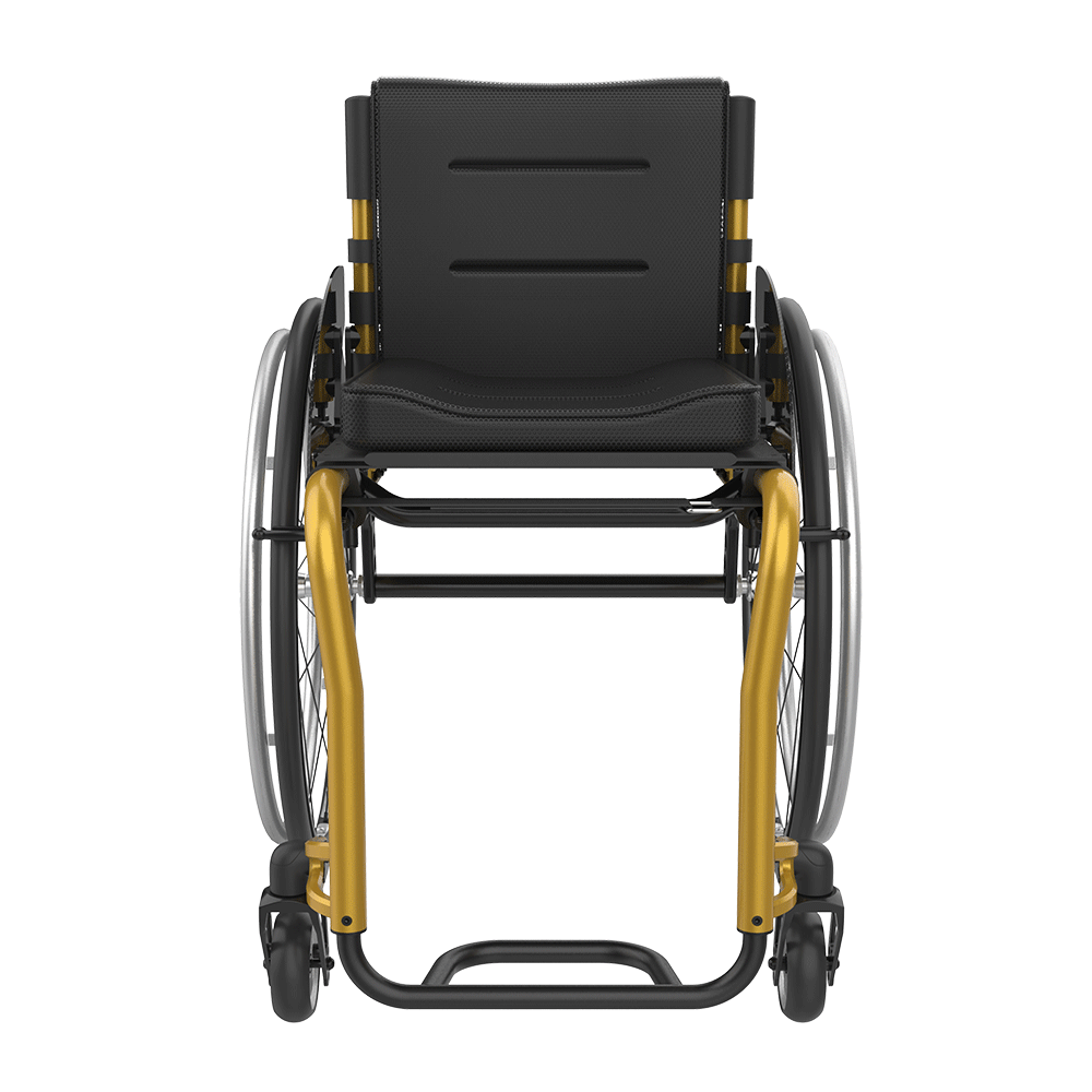 Rehasense | Icon 60 Active Wheelchair | Personalised Comfort and Sporty Experience Gold Front