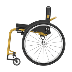 Rehasense | Icon 60 Active Wheelchair | Personalised Comfort and Sporty Experience Gold Left Side