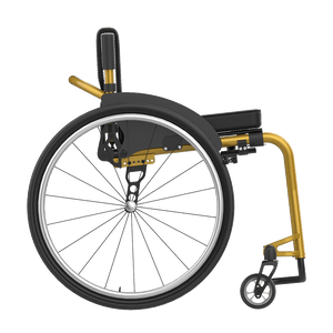 Rehasense | Icon 60 Active Wheelchair | Personalised Comfort and Sporty Experience Gold Right Side
