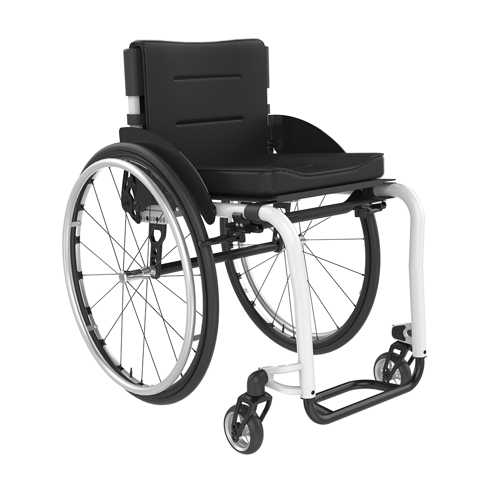 Rehasense | Icon 60 Active Wheelchair | Personalised Comfort and Sporty Experience White Front Right