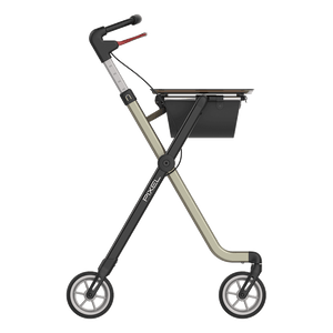 Rehasense | Space Pixel Rollator Range | Premium Indoor Rollator with Convenient Features Champagne Black Right Side
