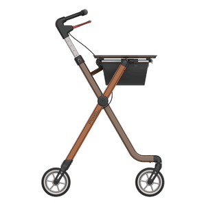 Rehasense | Space Pixel Rollator Range | Premium Indoor Rollator with Convenient Features Toffee Brown Right Side