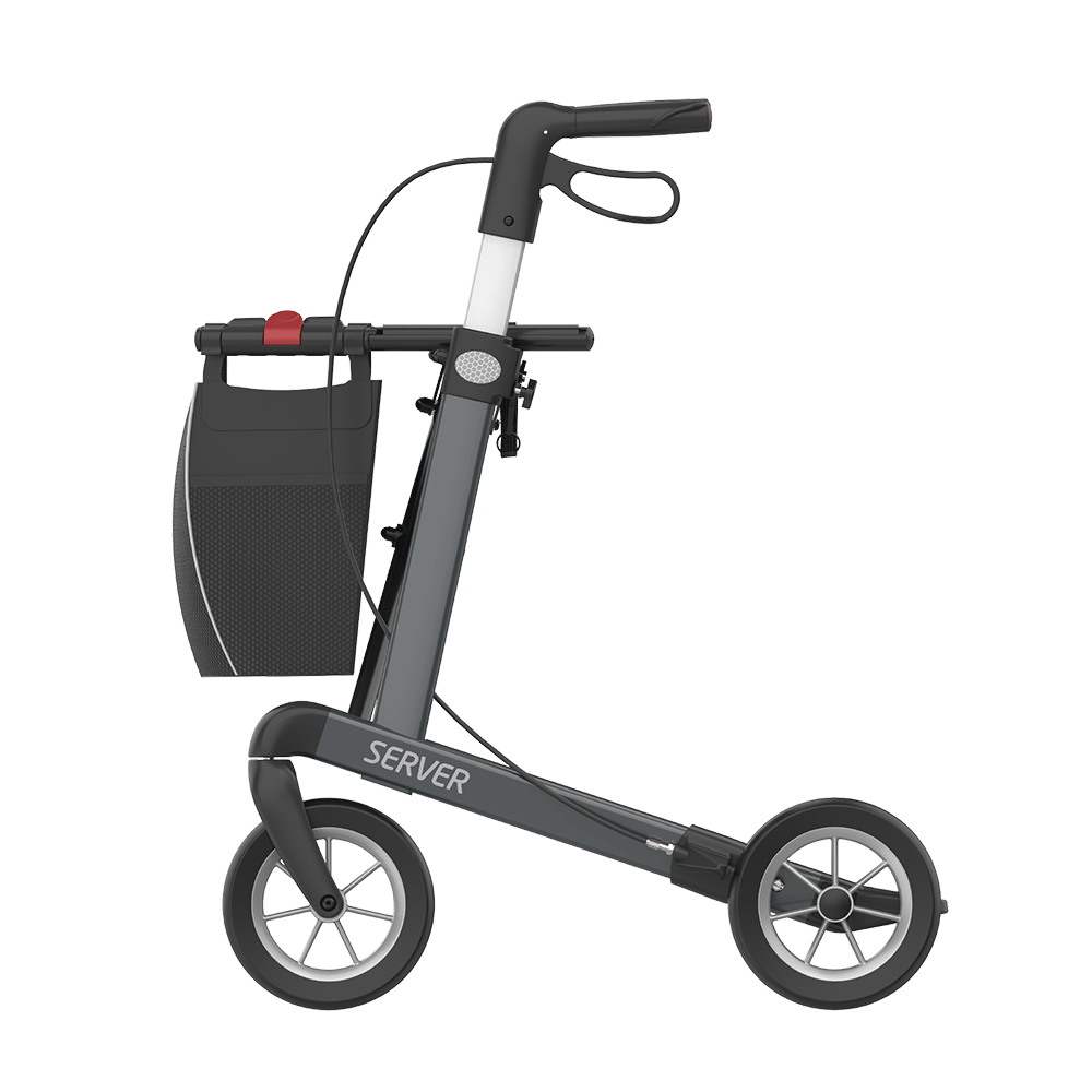 Rehasense Server Rollator | Aluminium Walking Aid With Seat - Adapt Life