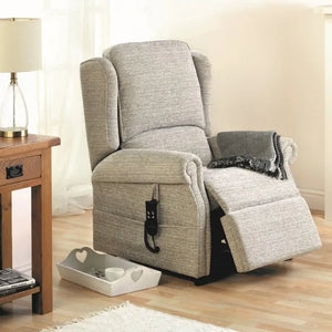Repose Olympia Rise and Recline Armchair with Duel Motor or Tilt in Space Riser. Recliner Chair for Elderly, Bariatric and Disabled with cushion back
