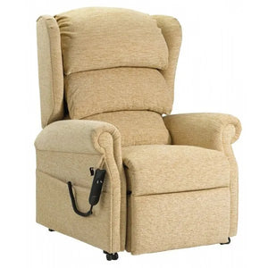 Repose Rimini Express Rise and Recline Armchair Oatmeal. Duel Motor or Tilt in Space Riser Recliner Chair for the Elderly and Disabled
