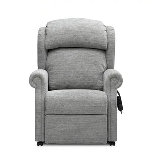 Repose Kensington, Rise and Recline Armchair Front view. Duel Motor or Tilt in Space Riser Recliner Chair for Elderly, Bariatric and Disabled