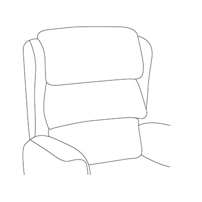 Repose Rimini Stock Rise And Recline Chair illustrated back cushion