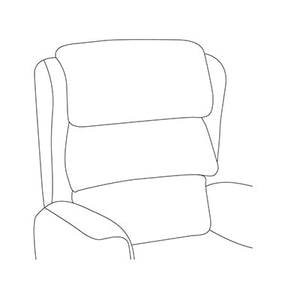 Repose Rimini Stock Rise And Recline Chair illustrated back cushion