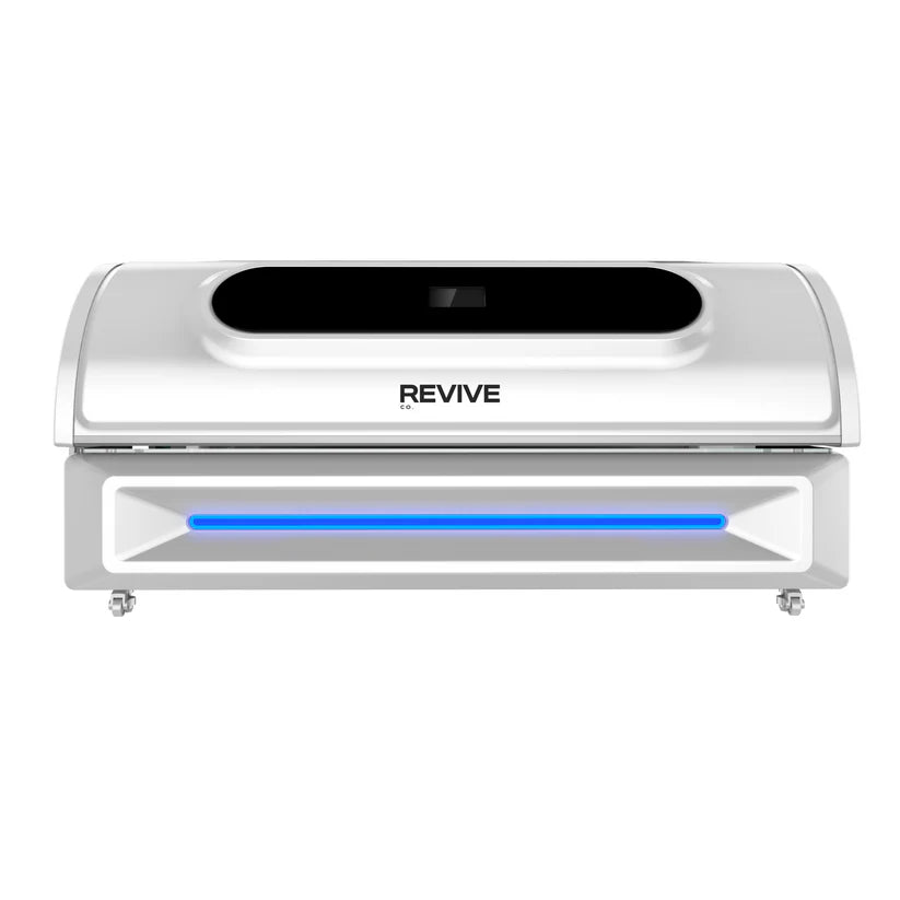 Revive Co Revive Bed Elite Pro Red Light Therapy in white closed front view