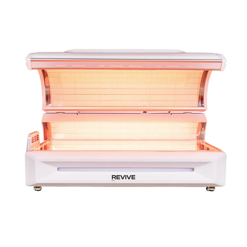 Revive Co Revive Bed Elite Pro Red Light Therapy in white open front view