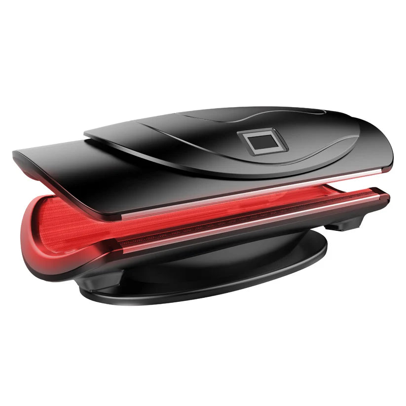 Revive Co Revive Bed Pro Red Light Therapy in black closed tilted view facing right