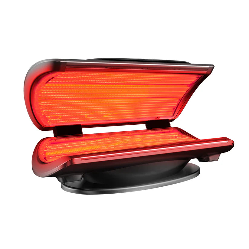 Revive Co Revive Bed Pro Red Light Therapy in black opened tilted view facing right