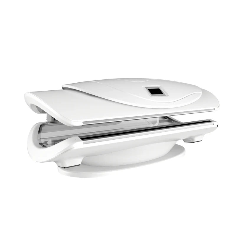 Revive Co Revive Bed Pro Red Light Therapy in white closed tilted view facing right