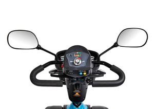 Excel Roadster DX8 Deluxe blue mobility scooter handle bars and control panel