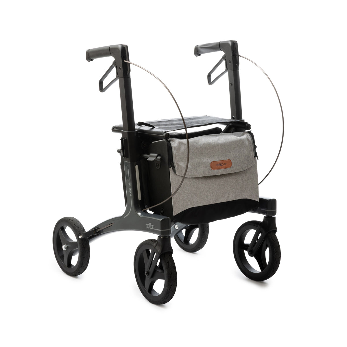 Rollz Air Lightweight Rollator in coal black