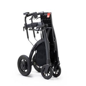 folded Rollz | Motion Electric | Versatile Rollator and Electric Wheelchair Combo with Joystick Control