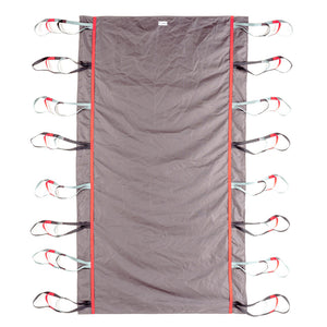 Direct Healthcare Group SafeHandlingSheet laid Horizontal Sling and Transfer Aid flat and gray