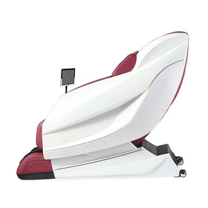 Sasaki 10 Series Royal King 5D AI Ultimate Massage Chair in red white side view 