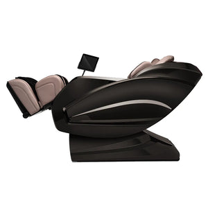 Sasaki 10 Series Royal Queen 5D AI Ultimate Massage Chair in black beige reclined