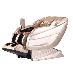 Sasaki 10 Series Royal King 6D AI Massage Chair in gold foot massager up