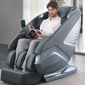 Sasaki 6 Series 5D Massage Chair in grey in use