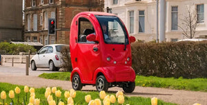 Scooterpac Cabin Car Mk2 Plus in use outside