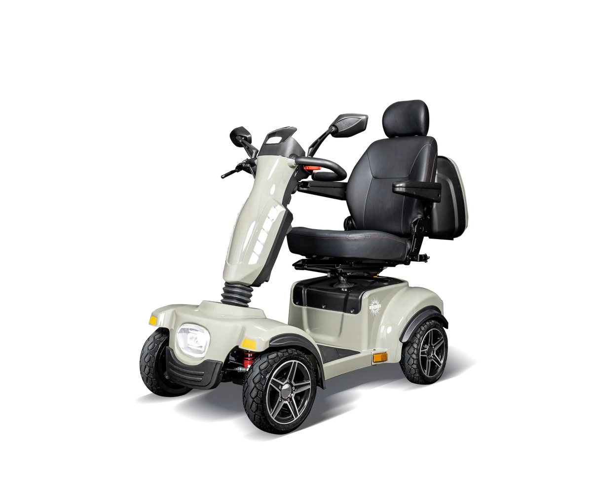 Scooterpac Ignite Mini Sport Mobility Scooter facing left front view