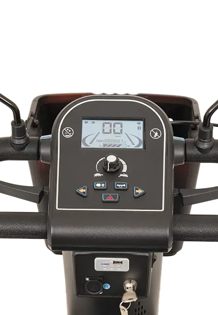 Scooterpac Savvy 4 Mobility Scooter tiller