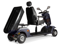 Scooterpac Tandem 2 Seat Mobility Scooter. Two-Person Mobility Solution barrow tipper attachment tipping
