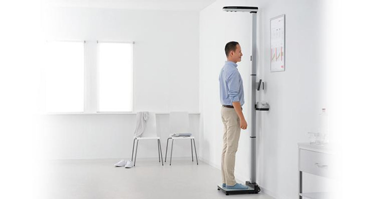 Seca 257 Ultrasound Height Measure For Seca Scale-Up Line in use