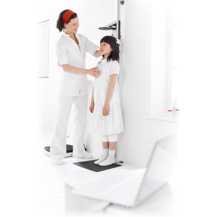 Seca 264 Stadiometer Wireless Height Measure in use by young female patient