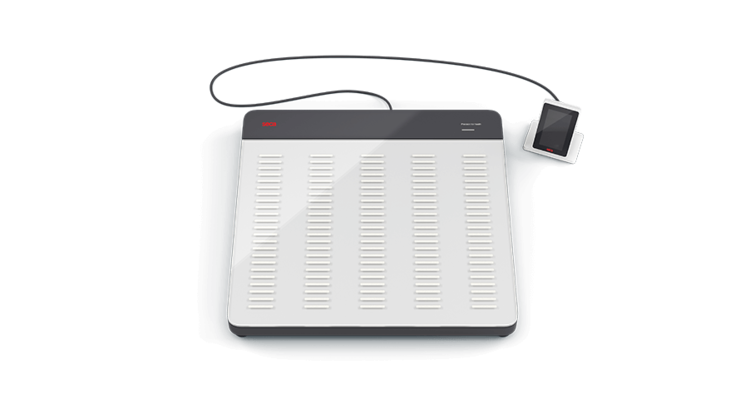 Seca 651 Flat Scale ID-Display And Glass Platform