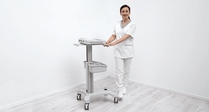 Seca CT500-2 Height Adjustable ECG Cart in use