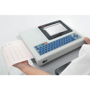 Seca CT8000P-2 ECG Machine Wi-Fi Enabled and Built-in Thermal Printer in use