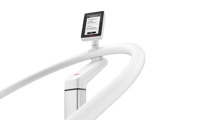 Seca Scale-up Line close view of digital display