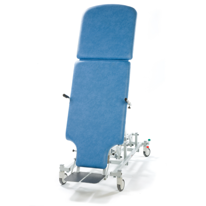 Seers 2 Section Tilt Table Single Leg
Gas Assisted Backrest
Shown in Sky Blue