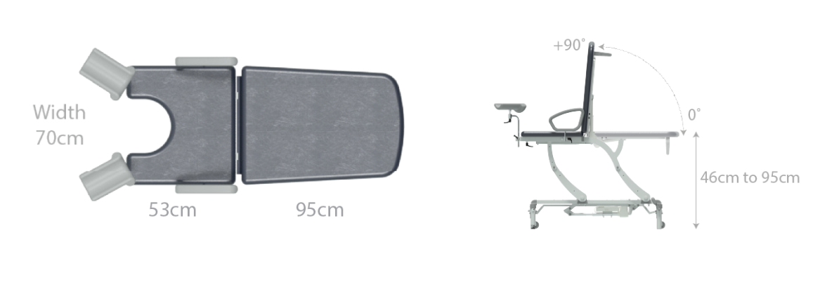 Seers  CLINNOVA Gynae 2 Treatment Chair specifications
