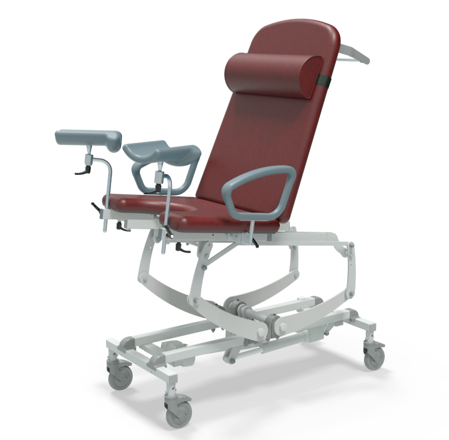 Seers CLINNOVA Gynae Pro Treatment Chair NV8483 CLS Electric Height Elevation and Tilt Electric Backrest Independently Braking Castors Classic Base
