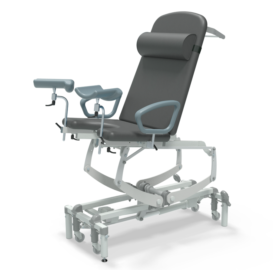 Seers CLINNOVA Gynae Pro Treatment Chair NV8583 CLS Electric Height Elevation Tilt Electric Backrest Retractable Castors Classic Base