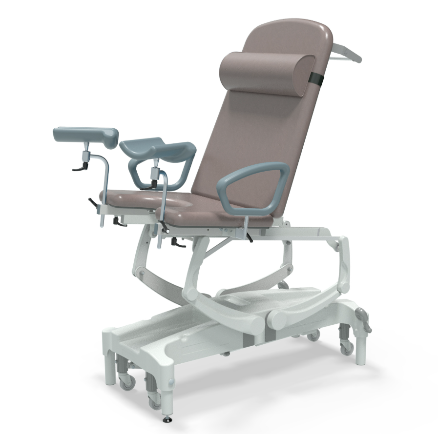 Seers CLINNOVA Gynae Pro Treatment Chair NV8583 PRM Electric Height Elevation Tilt Electric Backrest Retractable Castors Premium Base