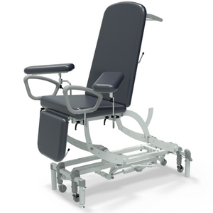 Seers CLINNOVA Phlebotomy 1  NV9556P-CLS 
Hydraulic
Gas Assisted Backrest & Foot Section
Retractable Castors
Classic Base