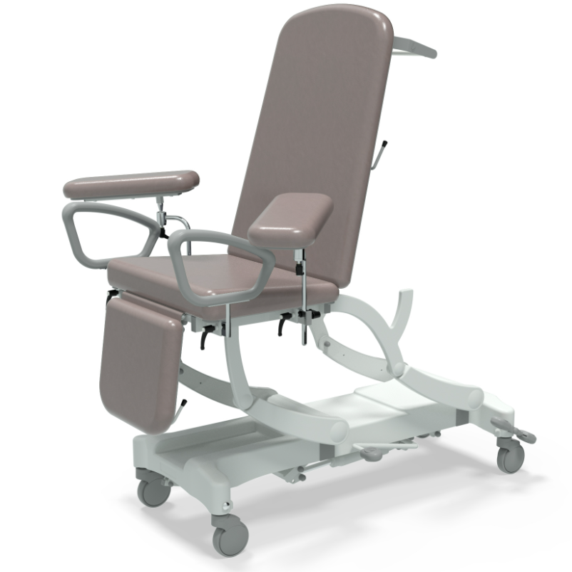 Seers CLINNOVA Phlebotomy 1 NV9656P-PRM
Hydraulic
Gas Assisted Backrest &amp; Foot Section
Central Locking Castors
Premium Base