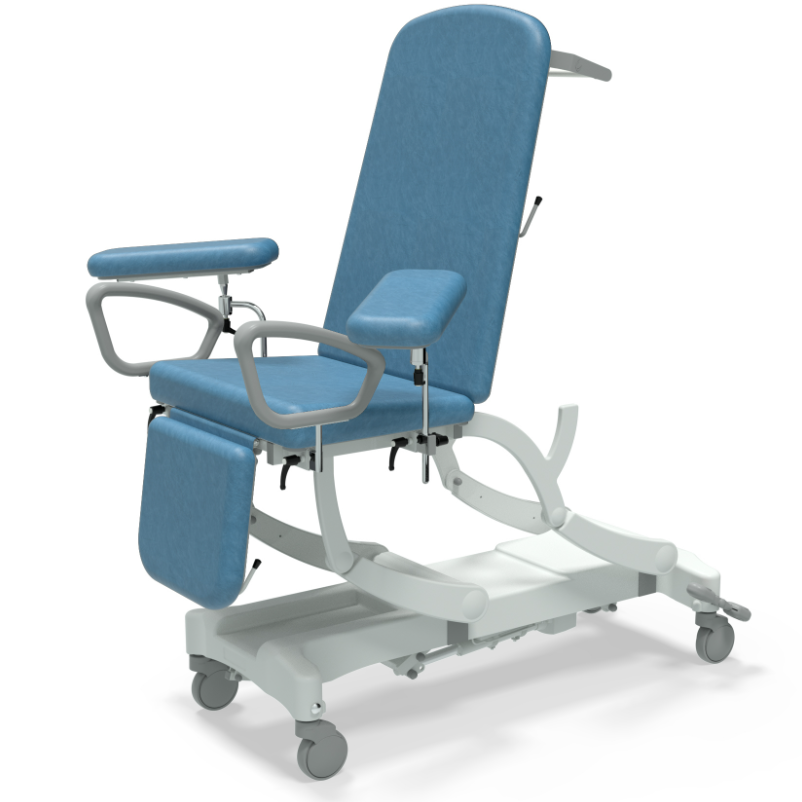 Seers CLINNOVA Phlebotomy 1 NV9666P-PRM
Electric
Gas Assisted Backrest &amp; Foot Section
Central Locking Castors
Premium Base

