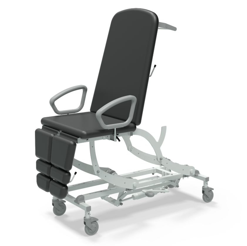 Seers CLINNOVA Versa 1 Treatment Chair NV0455-CLS
Hydraulic
Gas Assisted Backrest &amp; Dual Foot Sections
Independent Castors
Classic Base