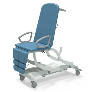 Seers CLINNOVA Versa 1 Treatment Chair NV0665-PRM
Electric
Gas Assisted Backrest & Dual Foot Sections
Central Locking Castors
Premium Base
