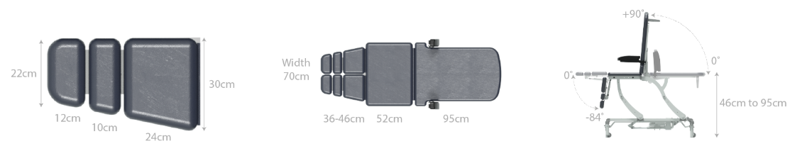 Seers CLINNOVA Versa 2 Medical Couch specifications